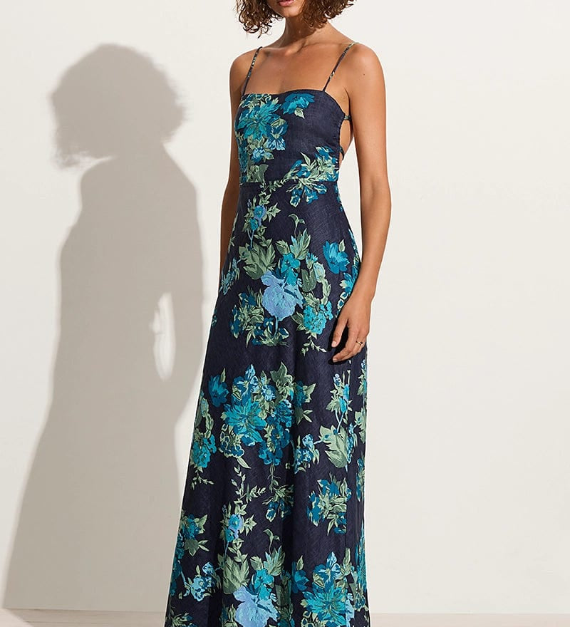 Faithfull - Garcia Maxi Dress Escala Floral Navy - Final Sale