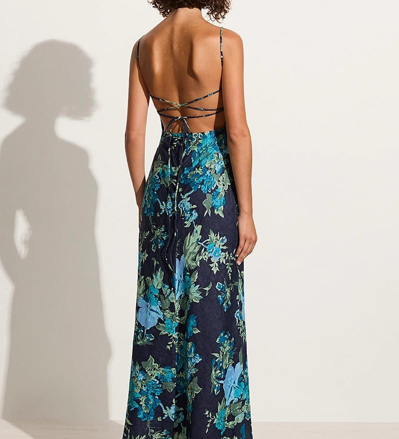 Faithfull - Garcia Maxi Dress Escala Floral Navy - Final Sale