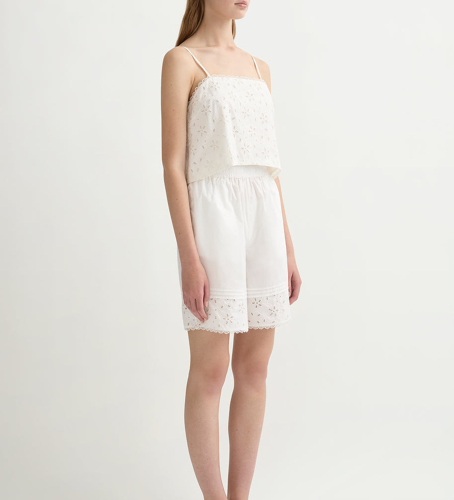 Posse - SALMA BERMUDA SHORT - VINTAGE WHITE