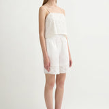 Posse - SALMA BERMUDA SHORT - VINTAGE WHITE