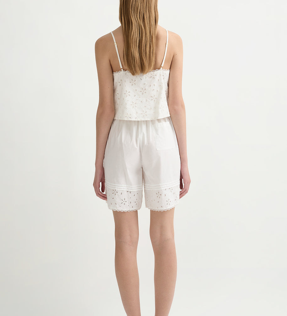Posse - SALMA BERMUDA SHORT - VINTAGE WHITE