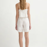 Posse - SALMA BERMUDA SHORT - VINTAGE WHITE