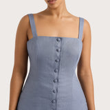 Faithfull - Corbiere Vest Cornflower Blue