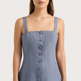 Faithfull - Corbiere Vest Cornflower Blue