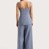 Faithfull - Corbiere Vest Cornflower Blue