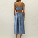 Faithfull - Agora Skirt Vintage Blue Check