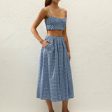 Faithfull - Pelea Top Vintage Blue Check