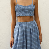 Faithfull - Pelea Top Vintage Blue Check