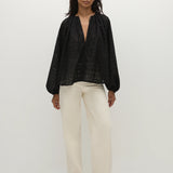 Faithfull - Thora Blouse Agnes Broderie Anglaise Black