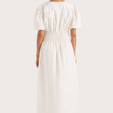 Faithfull - Grace Midi Dress White