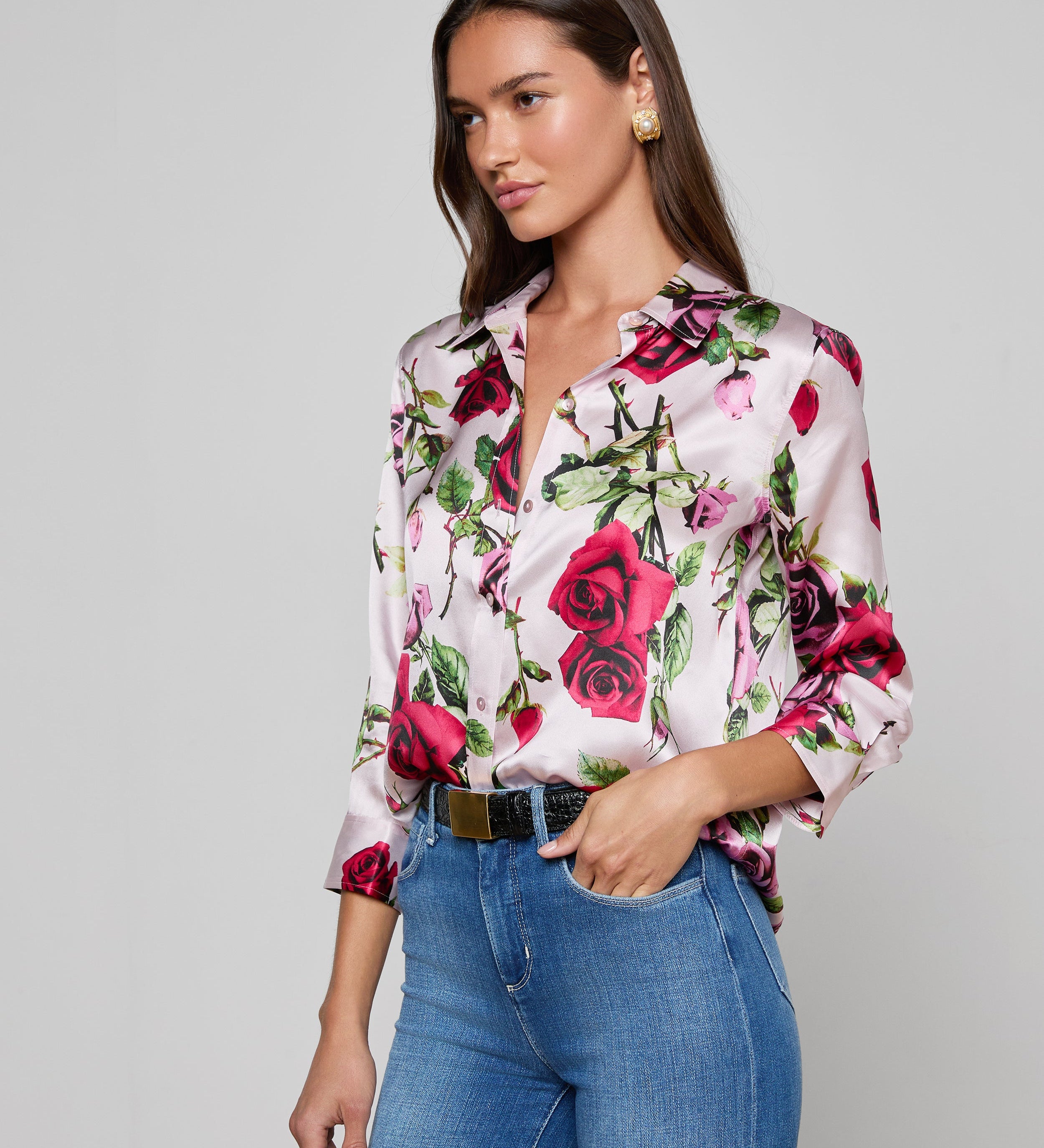 L'AGENCE - Dani Silk Blouse