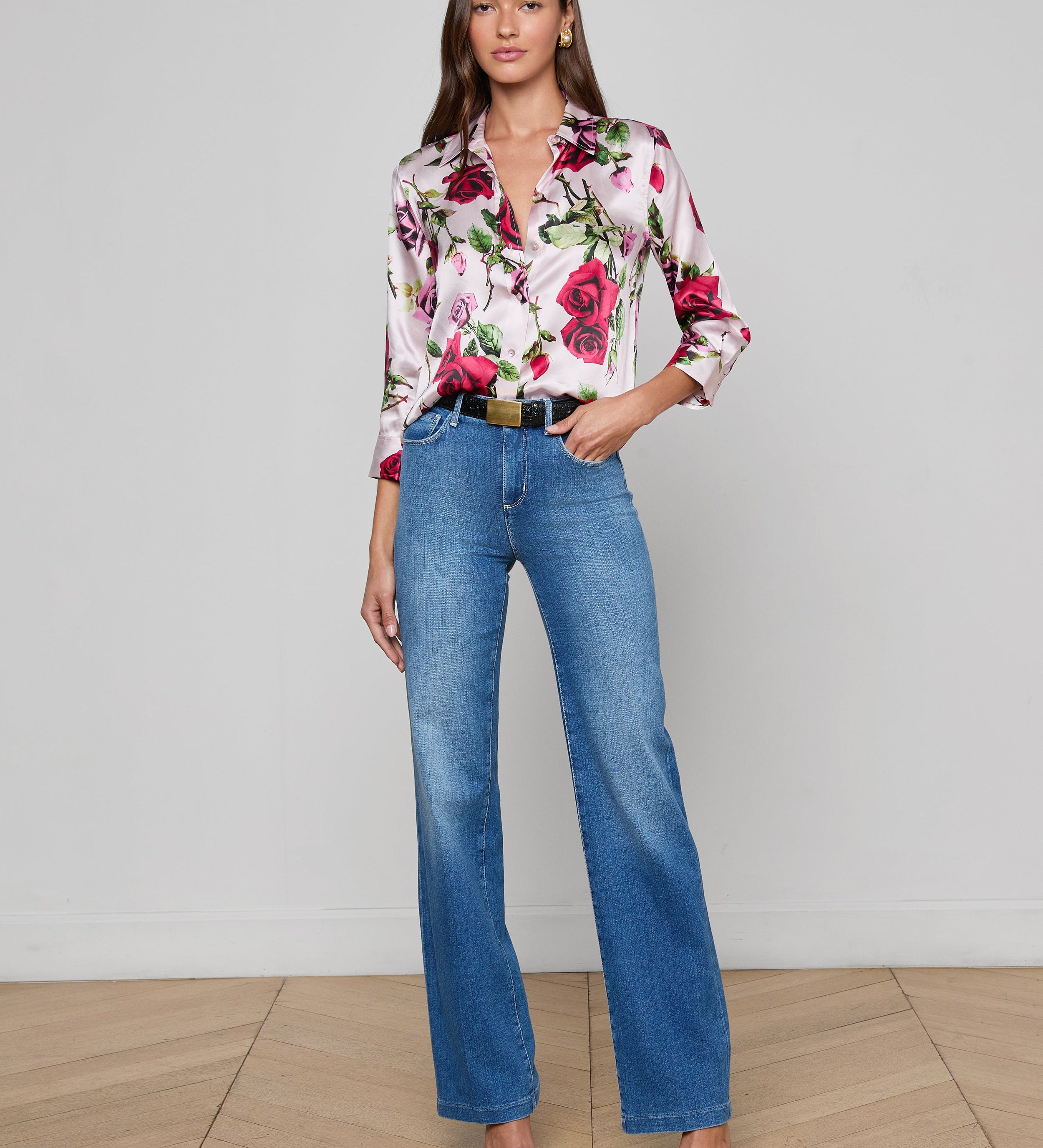 L'AGENCE - Dani Silk Blouse