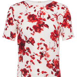 L'AGENCE - Suzette Silk Raw-Hem Tee