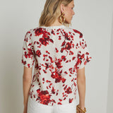 L'AGENCE - Suzette Silk Raw-Hem Tee