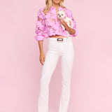 L'AGENCE - Seychelle Cropped Eyelet Blouse