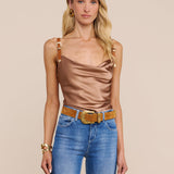 L'AGENCE - Lux Silk Buckle - Strap Camisole