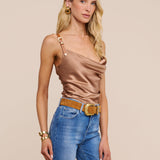 L'AGENCE - Lux Silk Buckle - Strap Camisole
