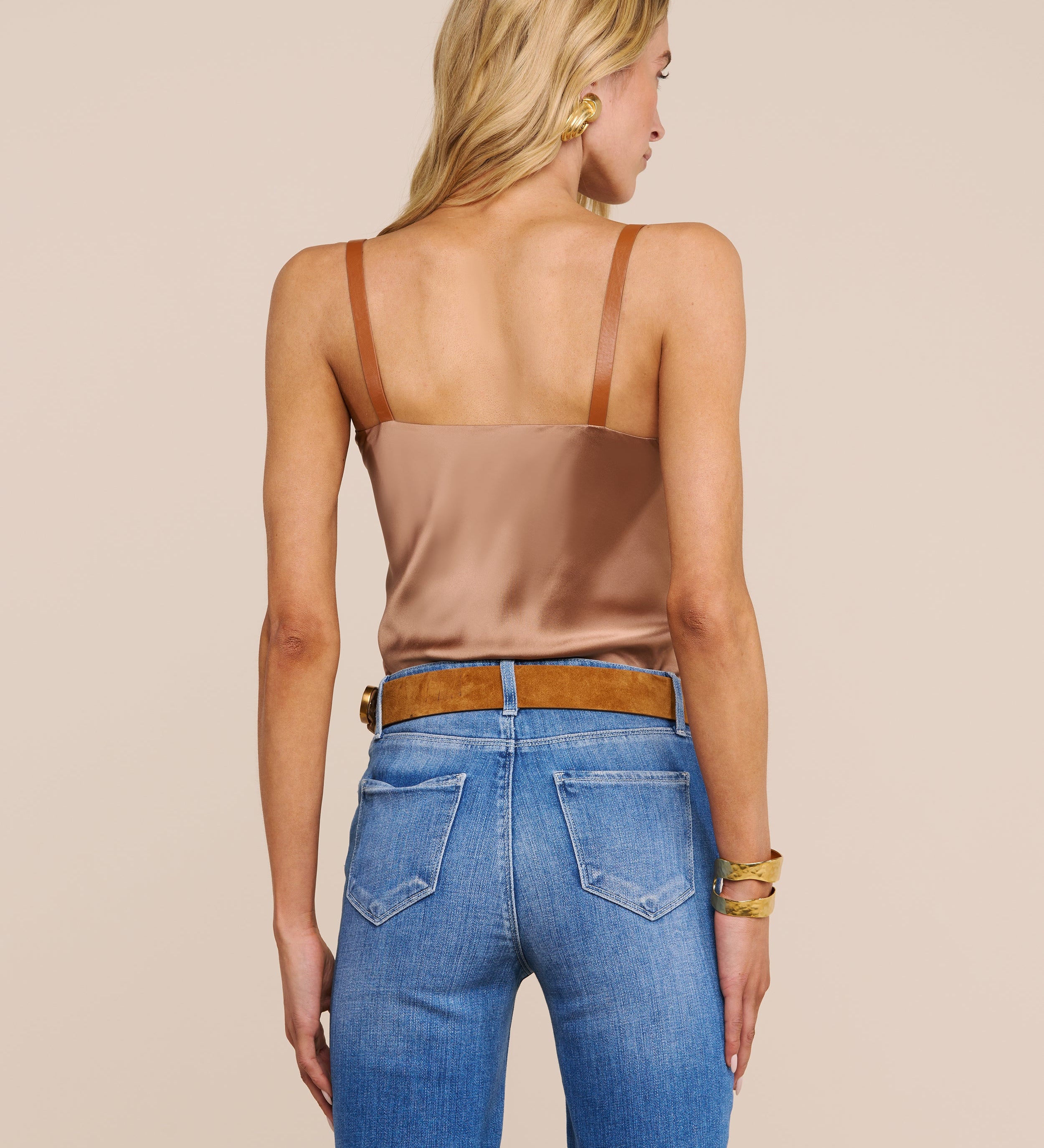 L'AGENCE - Lux Silk Buckle - Strap Camisole