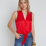 L'AGENCE - Amos Tie-Front Blouse