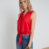 L'AGENCE - Amos Tie-Front Blouse