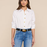 L'AGENCE - Ellery Button - Down Shirt