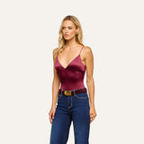 L'AGENCE - Dara Stretch - Satin Bodysuit