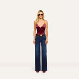L'AGENCE - Dara Stretch - Satin Bodysuit