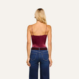 L'AGENCE - Dara Stretch - Satin Bodysuit
