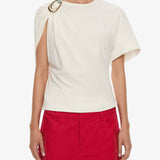 Christopher Esber - Macrame Fringed Corduroy Cropped Jean