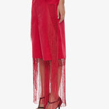 Christopher Esber - Macrame Fringed Corduroy Cropped Jean