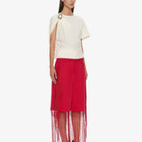 Christopher Esber - Macrame Fringed Corduroy Cropped Jean