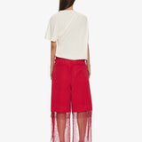 Christopher Esber - Macrame Fringed Corduroy Cropped Jean