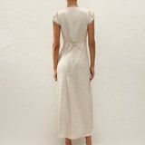 Faithfull - Mina Midi Dress Polka Dot Antique White