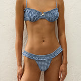 Faithfull - Moana Bikini Top Vintage Blue Check