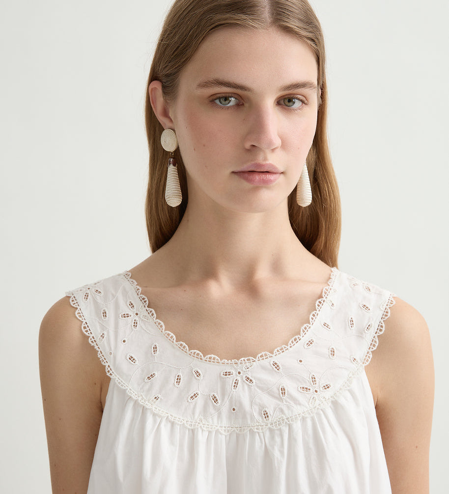 Posse - SALMA MINI DRESS - VINTAGE WHITE