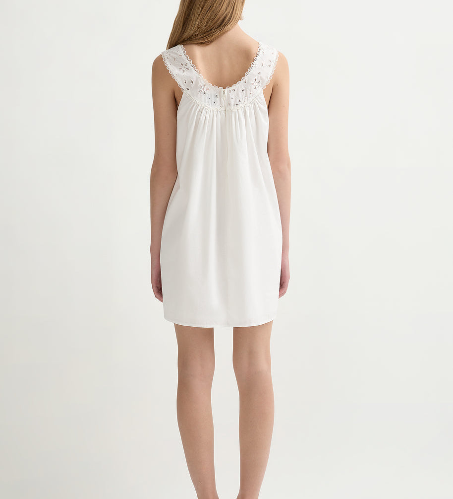 Posse - SALMA MINI DRESS - VINTAGE WHITE