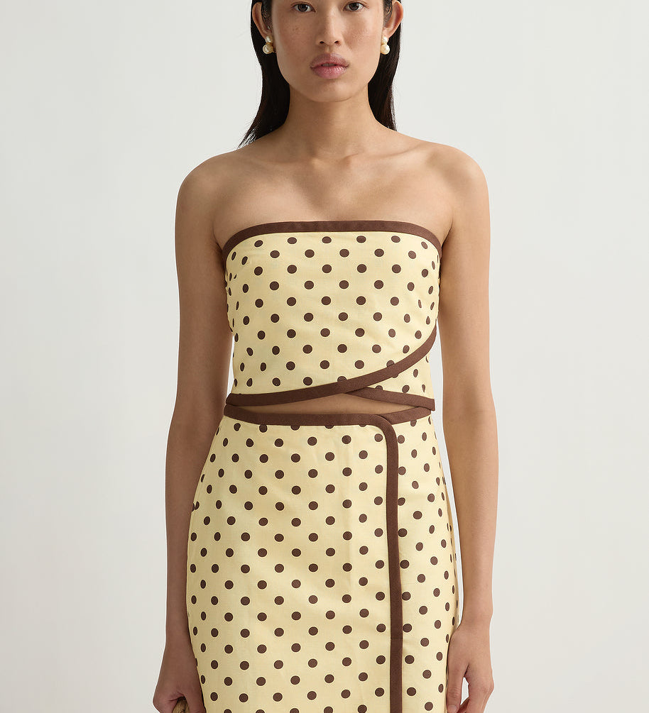 Posse - BOWIE SKIRT - VANILLA/CHOC