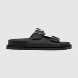 St. Agni - Double Buckle Slides - Black