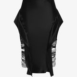 Christopher Esber - Lattice Lace Silk Skirt