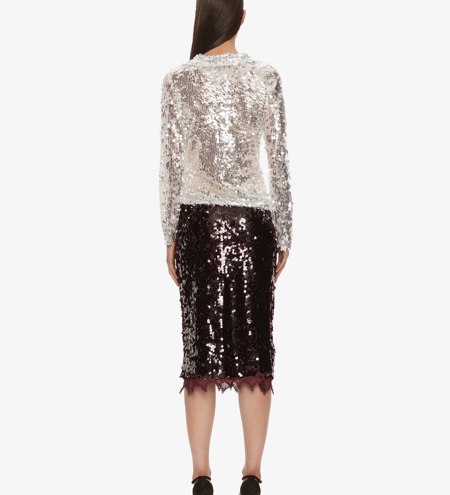 Christopher Esber - Opaline Sequin Long Sleeve Polo