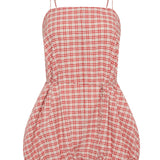 Faithfull - Riatto Playsuit Vintage Red Check