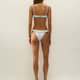 Faithfull - Esterel Bikini Bottom Gingham Sky Blue