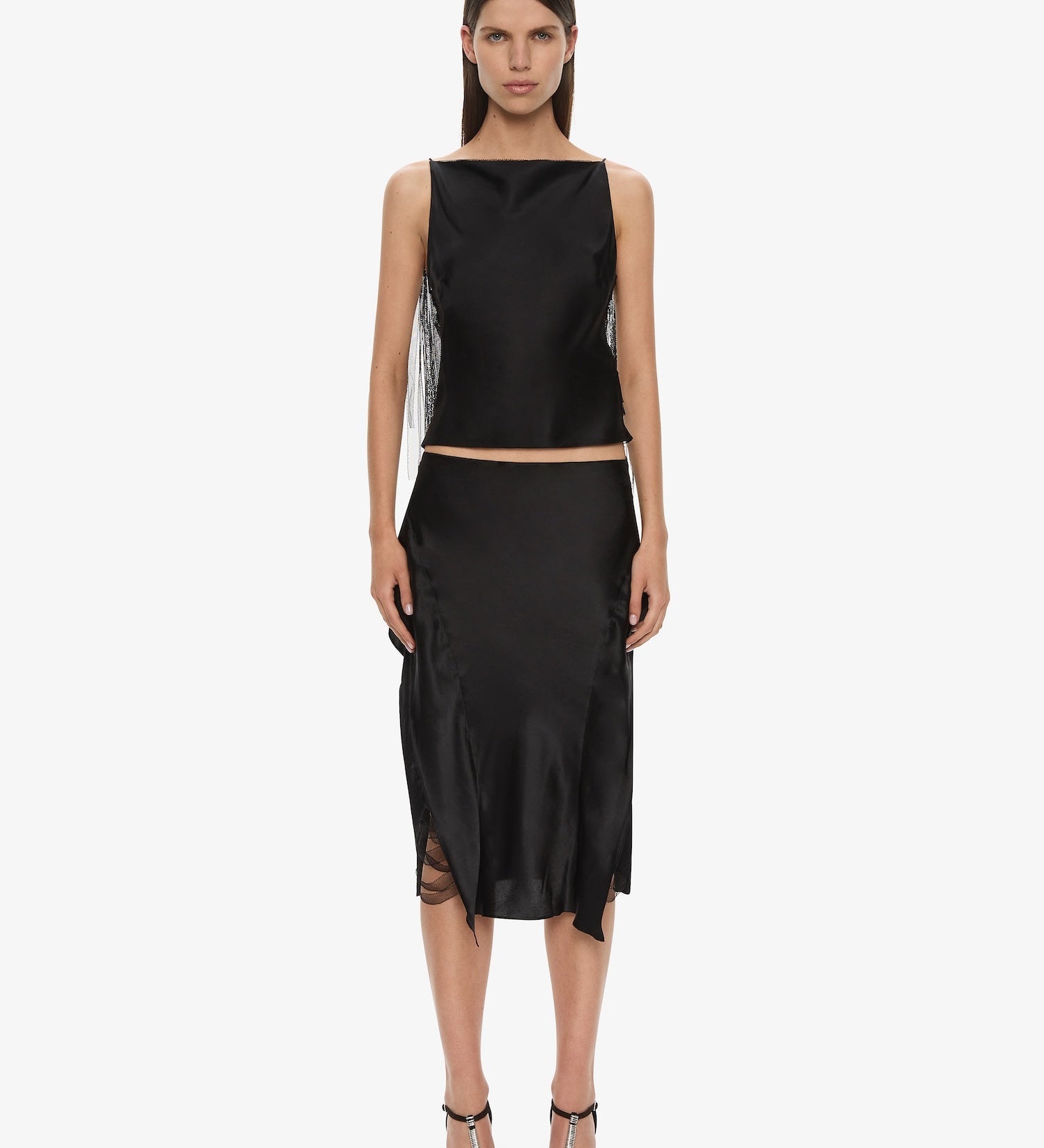 Christopher Esber - Lattice Lace Silk Top