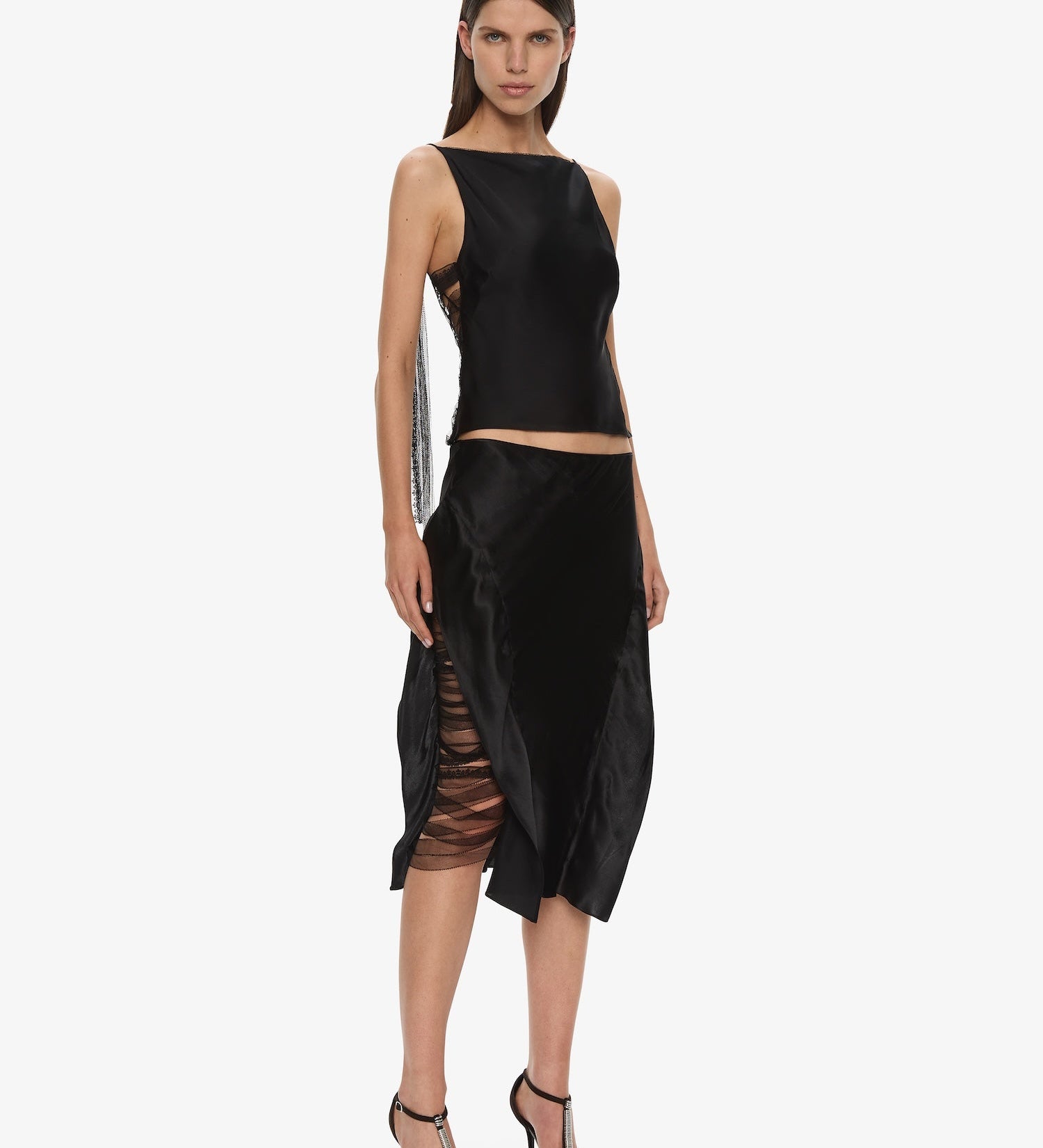 Christopher Esber - Lattice Lace Silk Top