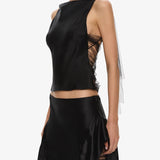 Christopher Esber - Lattice Lace Silk Top