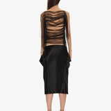 Christopher Esber - Lattice Lace Silk Top