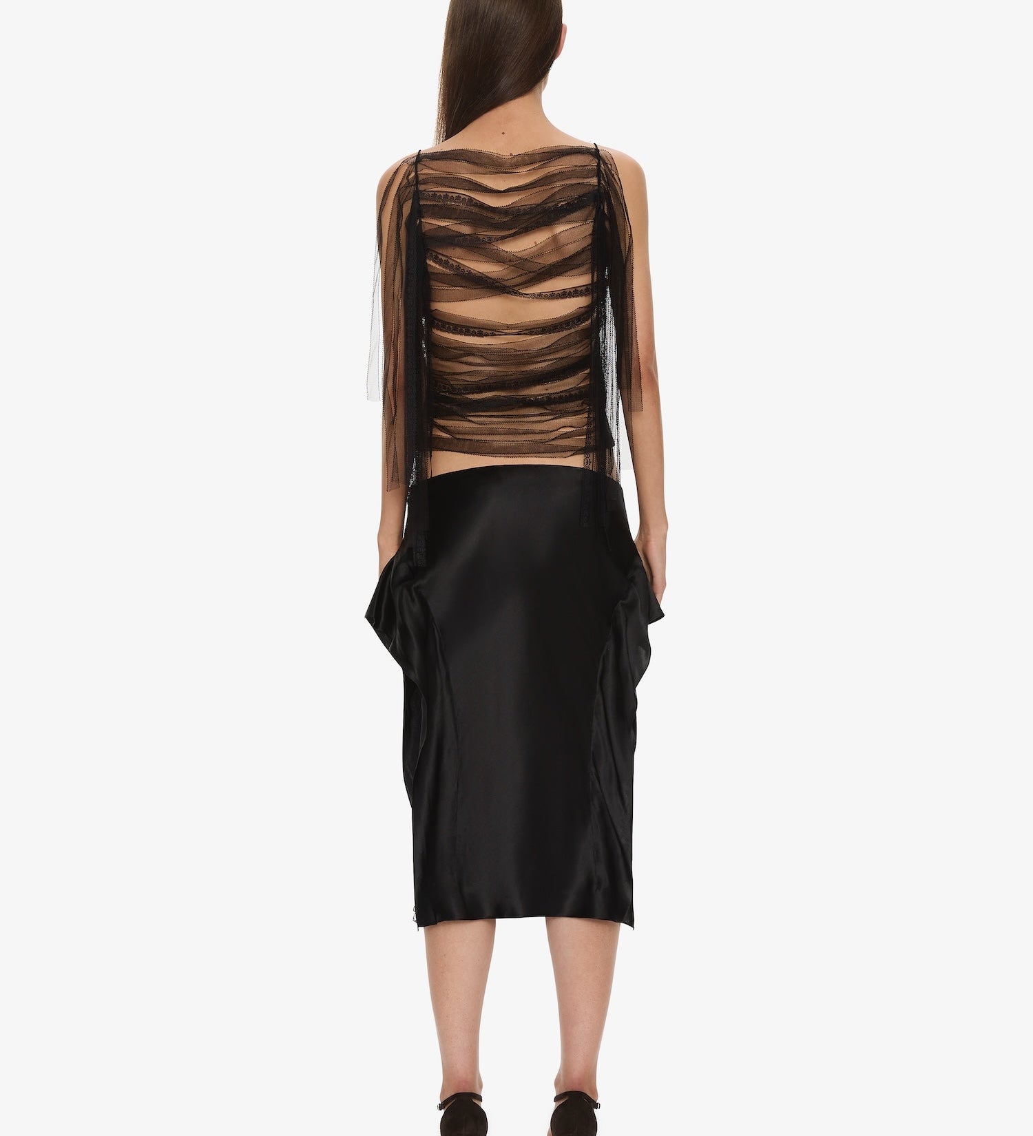 Christopher Esber - Lattice Lace Silk Top