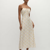 Faithfull - Phaedra Midi Dress Hazy Rose Canary