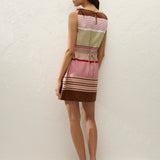Faithfull - Flor Mini Dress Barragan Stripe Dusty Mauve