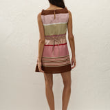 Faithfull - Flor Mini Dress Barragan Stripe Dusty Mauve